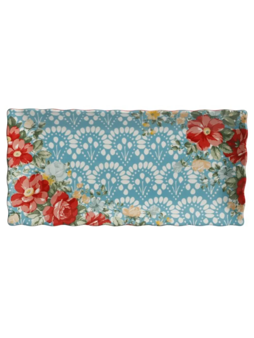 The Pioneer Woman Multicolor Floral Medley Decorative 3Piece Serving Platter Set
